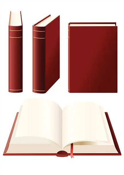 Vector illustration of books