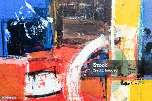 Photo libre de droit de Abstrait Acrylique Toile De Fond De Peinture banque d'images et plus d'images libres de droit de Art moderne - Art moderne, Abstrait, Art pictural