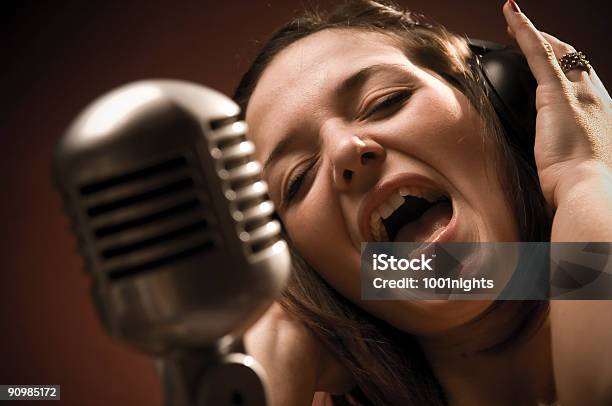Singer Stock Photo - Download Image Now - Recording Studio, Screaming, Shouting