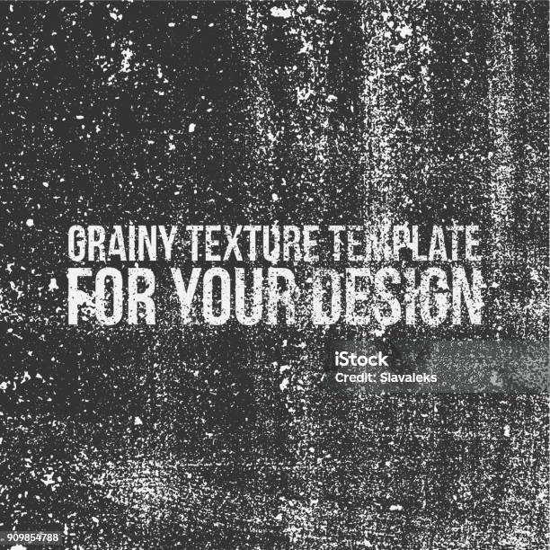 Grainy Texture Template For Your Design Stock Illustration - Download Image Now - Grunge Image Technique, Dirty, Backgrounds