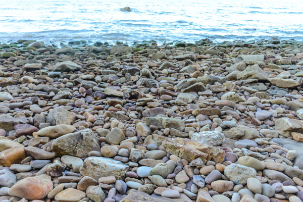 Stones on the Beach on the seashore. Chumphon, Thailand