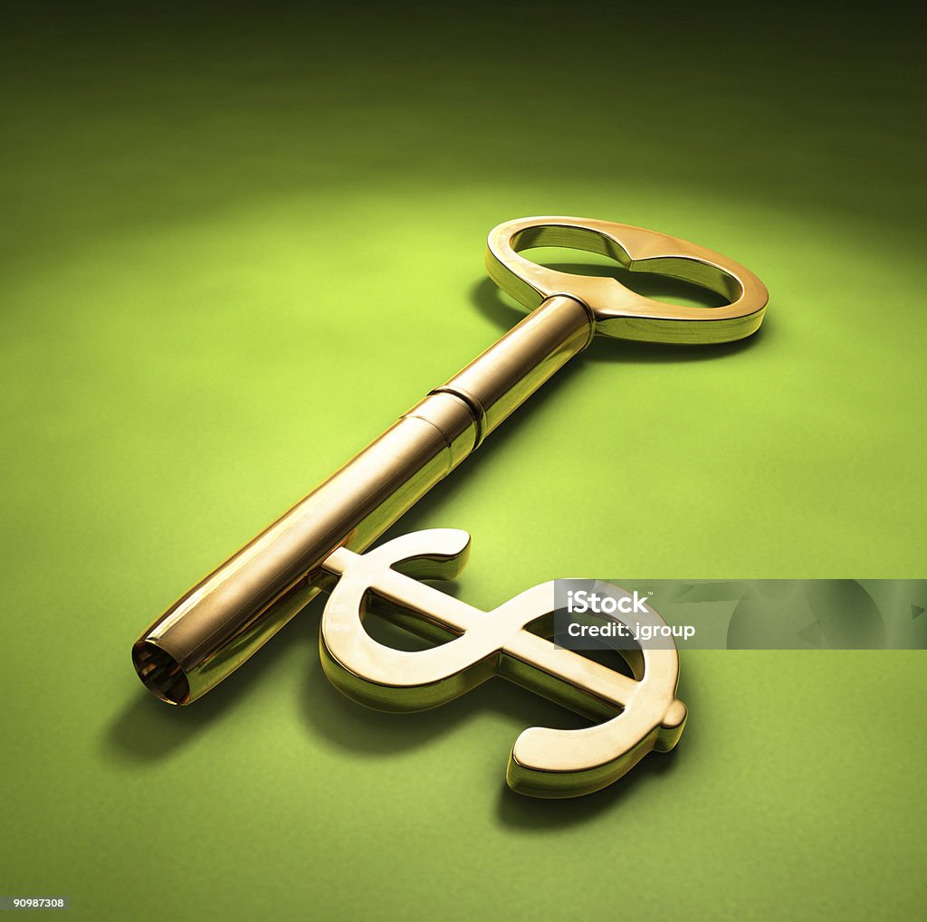 Key to wealth  Abundance Stock Photo