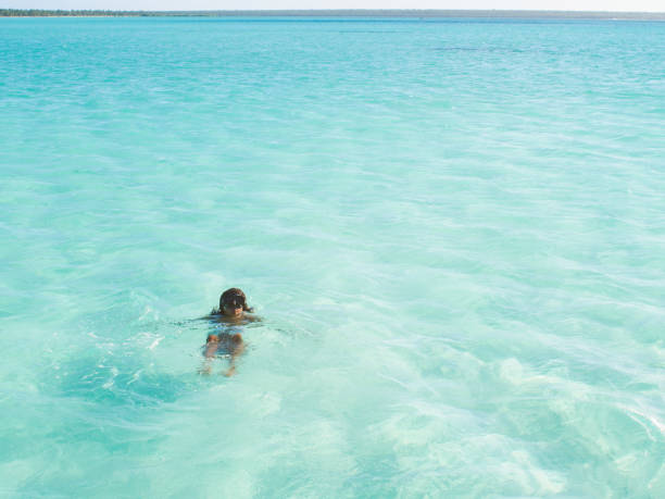 istock Swimming in the Caribbean sea 909878682