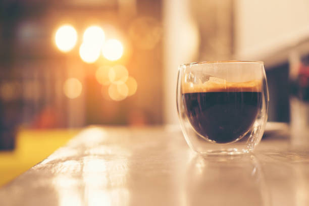 istock Espresso Coffee in coffee cafe 909895576