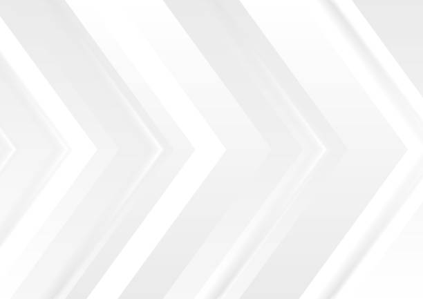 stockillustraties, clipart, cartoons en iconen met grijze tech abstracte corporate pijlen achtergrond - grijze-achtergrond