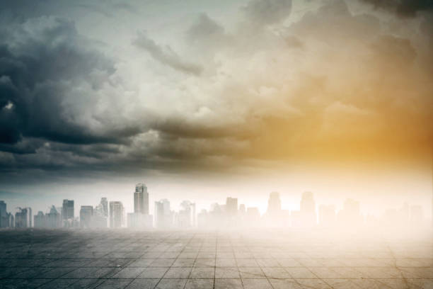 istock Cityscape in sunset day 909918838
