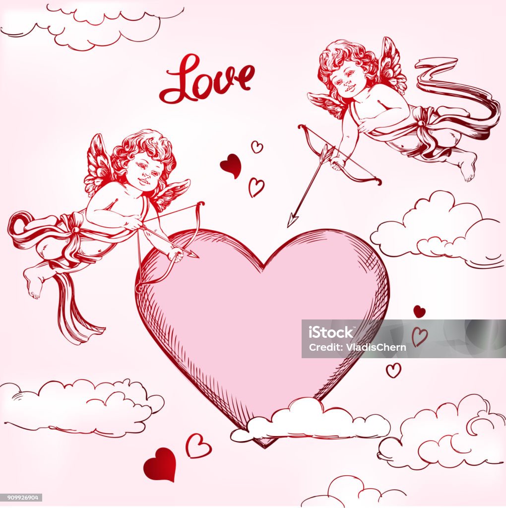 Thiên Thần Amyr Little Baby Set Cupid Bắn Một Cây Cung Với Một Mũi ...