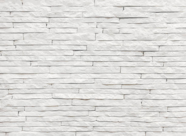 white slate stone wall background - stack rock imagens e fotografias de stock