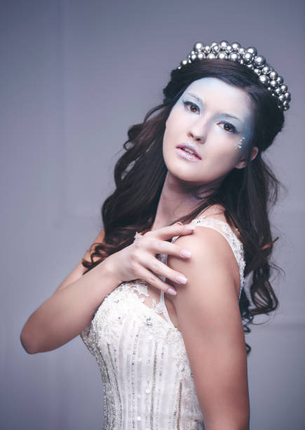 istock Winter fairy at studio shot 909931594