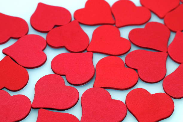 istock Background for St. Valentine's Day of red hearts 909932254