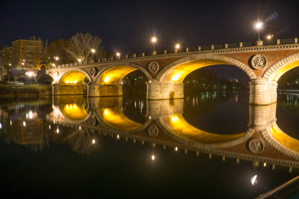 istock Bridge, panorama of turin at night 909942202