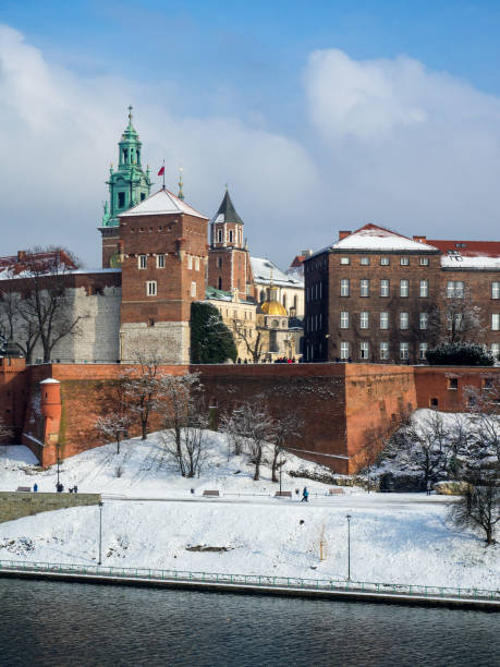 Krakow, Poland: August 22nd, 2019. Exterior view of the famous Wawel Castle in Krakow, Poland