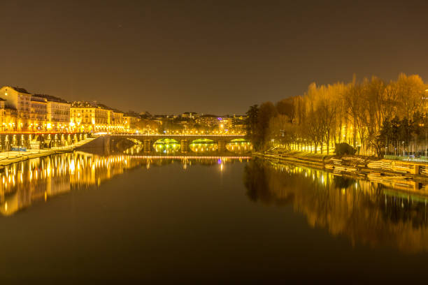 istock Bridge, panorama of turin at night 909942980