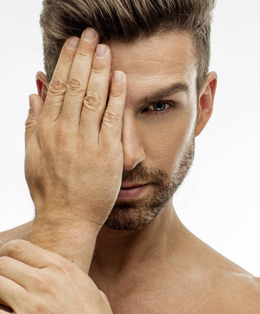 istock Face of an handsome man 909945988