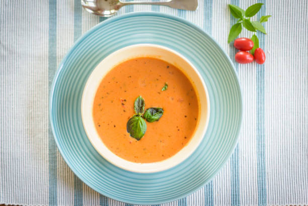 istock Close-Up Of Soup In Bowl On Table 909948534