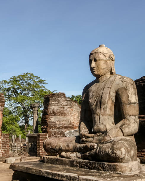 istock Stone statue of lord Buddha 909948560
