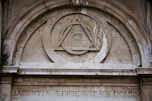 Spread wisdom to all houses  masonic symbol stock pictures, royalty-free photos & images