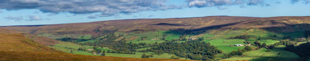 水資源ヨークシャー ・ ムーアズ パノラマ - north yorkshire ストックフォトと画像