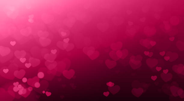 kreative valentinstag backgruond verwischt herzen bokeh schöne elegante - february valentines day heart shape love stock-grafiken, -clipart, -cartoons und -symbole