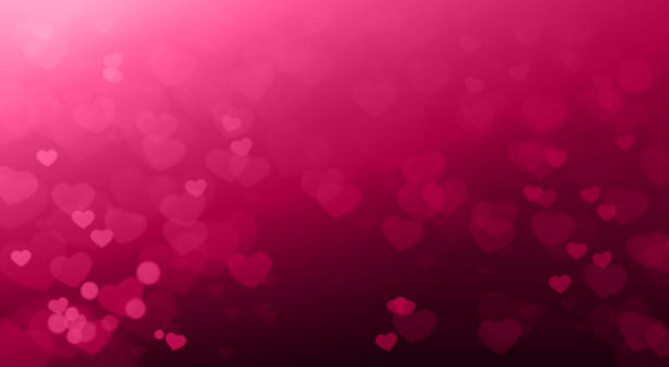 ilustrações de stock, clip art, desenhos animados e ícones de creative valentines day backgruond blurred hearts bokeh beautiful elegant - february valentines day heart shape love