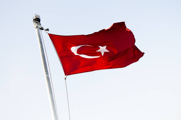 istock Turkish national flag  in view 909986648