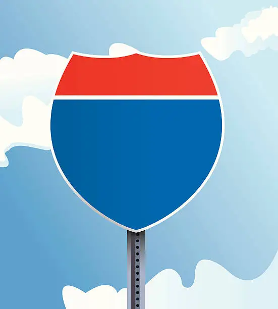 Vector illustration of Interstate Sign