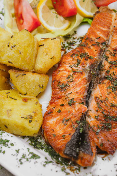 istock Delicious Salmon Steak 909991048