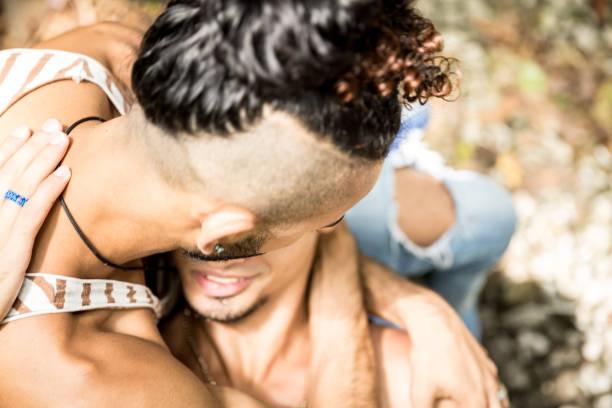 istock Happy gay couple concept 909991610