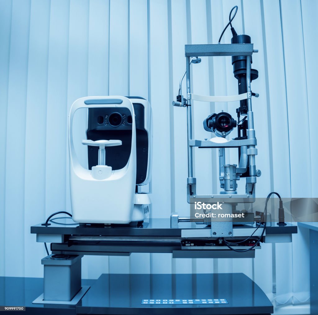 Refractive Testing Refractometry Keratometry Refraction Test Optometry Stock Photo ...