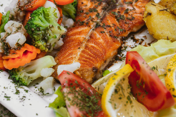 istock Delicious Salmon Steak 909994424