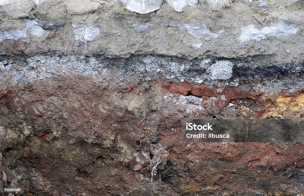 토양 층 - 로열티 프리 다층 효과 스톡 사진