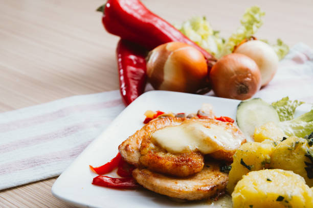 istock Chicken in sauces with potatoes 910006462