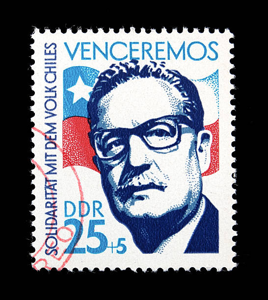Allende Postage Stamp stock photo