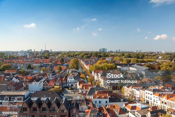 Delft Netherlands September 23 2017 Royal City Delft Aerial View Stock Photo - Download Image Now