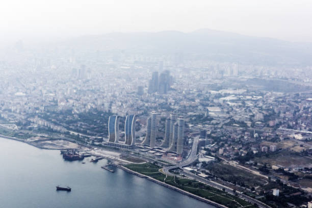 Aerial view Pendik, Kadikoy, Istanbul, Turkey.