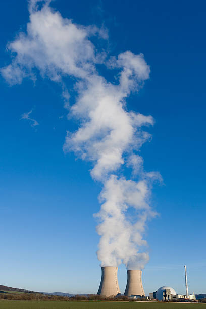 smoke from the chimney pipes