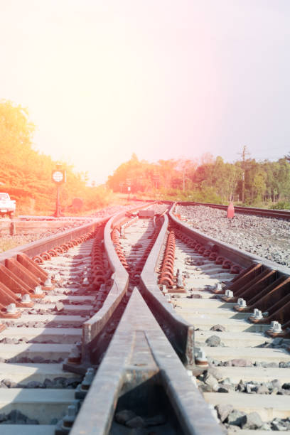 istock Railroad tracks detail close up. 910020952