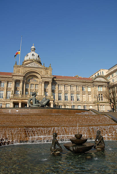 city prefeitura - birmingham town hall uk city - fotografias e filmes do acervo