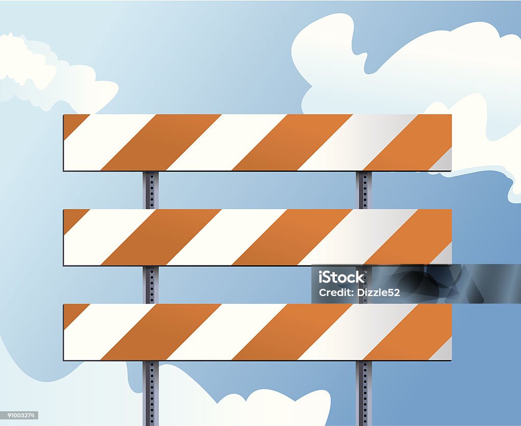 Construction Barricade  Barricade stock vector