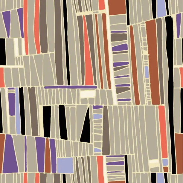 Vector illustration of Tribal net n° 1 (Handmade Pattern)