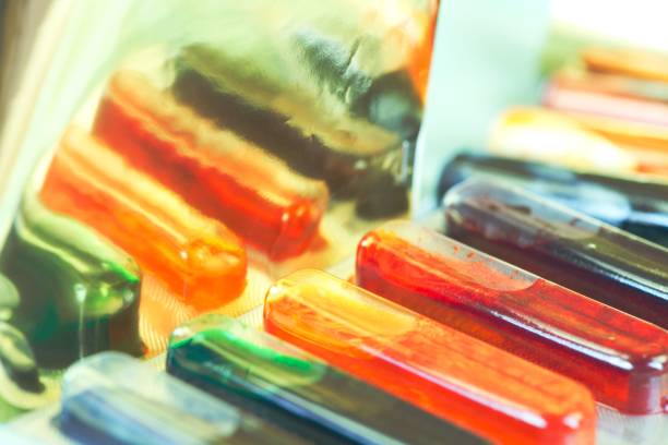 istock Closeup of food color additives with reflection. Baking or Easter concept 910066702