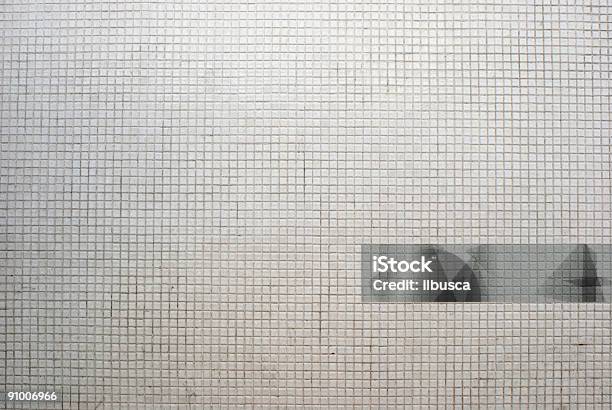 White Mosaic Background Texture Stock Photo - Download Image Now - Mosaic, Tile, Tiled Floor