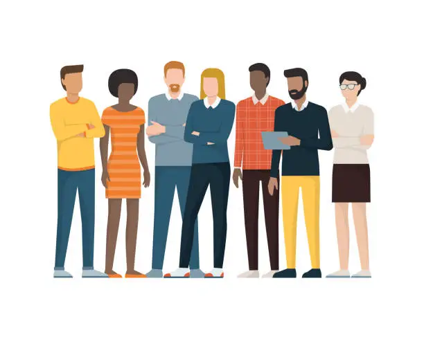 Vector illustration of Group of people