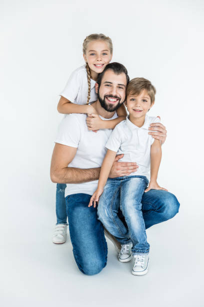istock happy father with kids 910112654