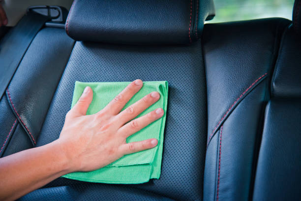 istock Cleaning the car interior 910113226