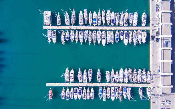 istock Drone view of Port Ginesta. Barcelona 910119408