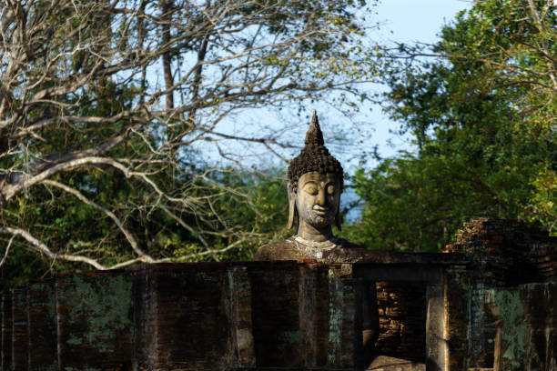 Old Sukhothai Buddha stock photo