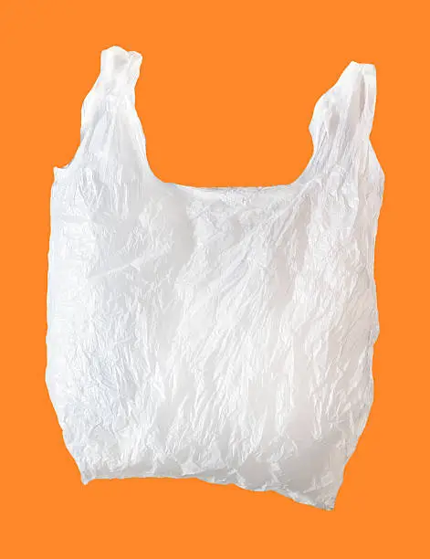 White Plastic Grocery Bag.
