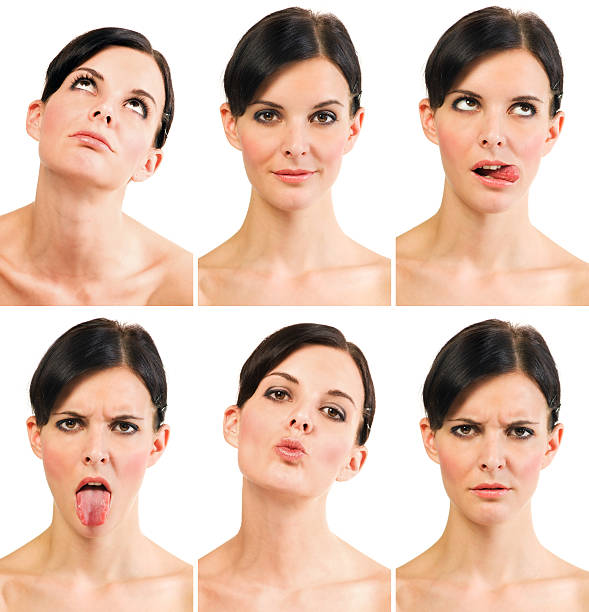 istock Group of portraits - six different expressions 91013030