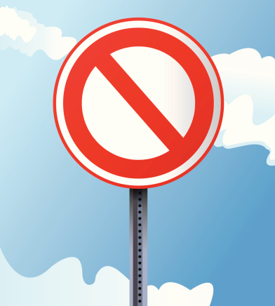 Not Permitted Label Not Permitted Sign Stock Illustration - Download Image Now - Aluminum ...